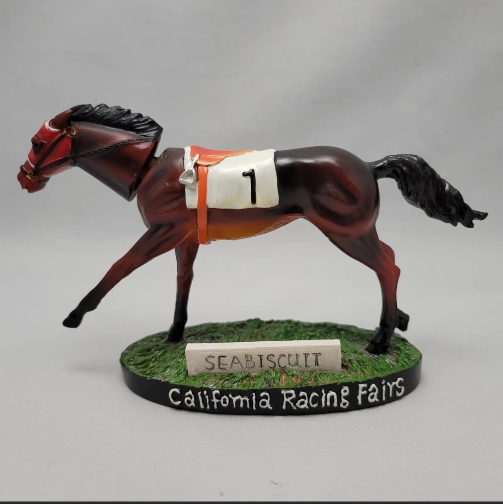 California Racing Fairs #1 Sea Biscuit Bobblehead Race Horse Racing